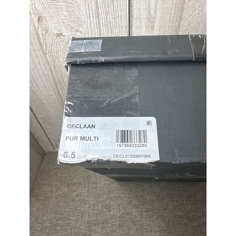 Betsey Johnson Womens 6.5 Purple Tweed Plaid Knee High Boots w/ Rhinestone Heels - Picture 12 of 12